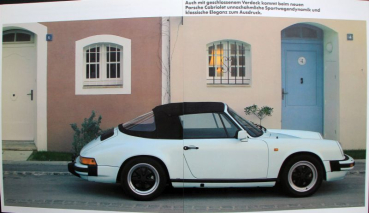 Porsche 911 SC Convertible Modelprogram 1982 Carbrochure (0220)